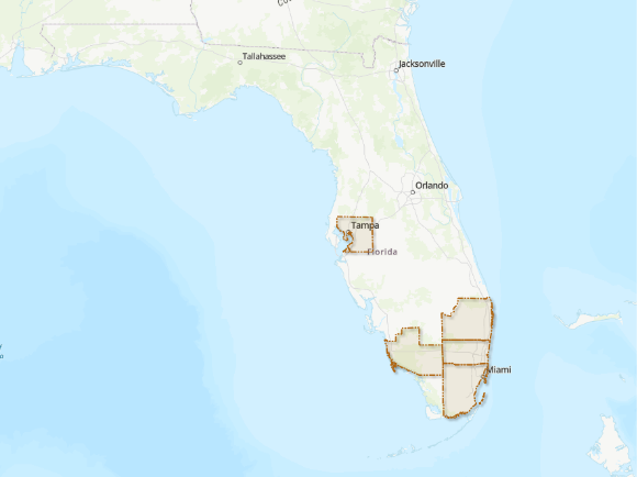 Florida Range Map