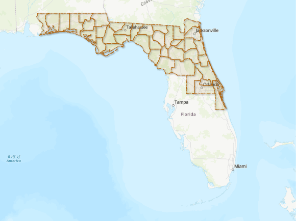 Florida Range Map
