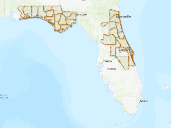 Florida Range Map