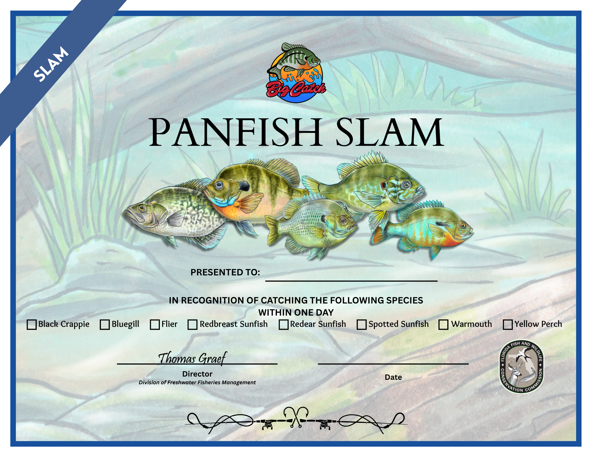 Panfish Slam Certificate