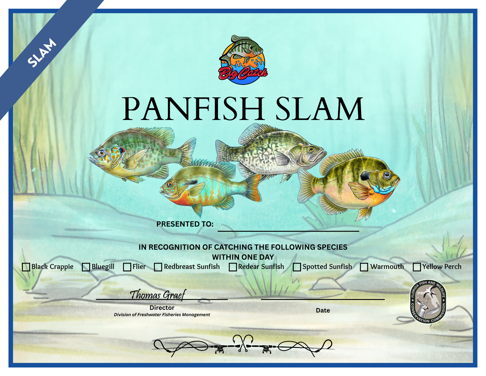 Panfish Slam Certificate